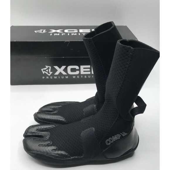 XCEL Womens/Youth Infiniti Split Toe Boot 3mm Black Size 6 - Picture 1 of 13
